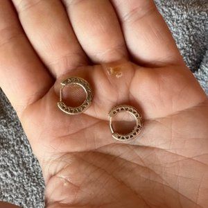 Pandora Rose Gold Mini Hoops